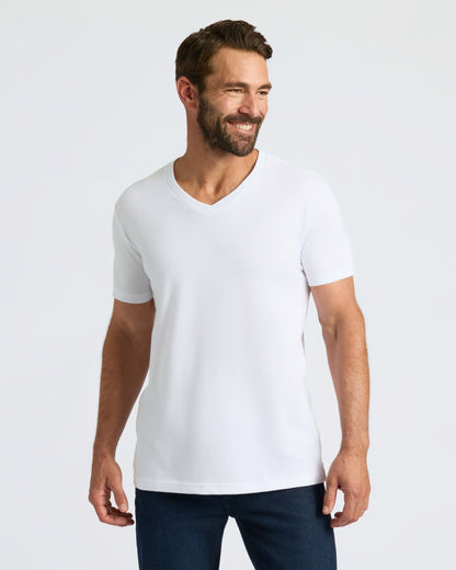All White Classic V-Neck 10-Pack