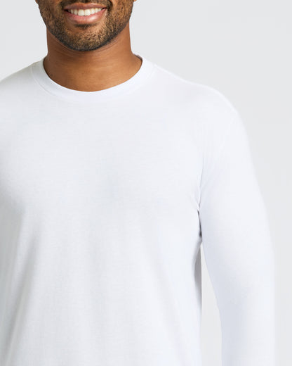 Black & White Classic Long Sleeve Crew Neck 10-Pack