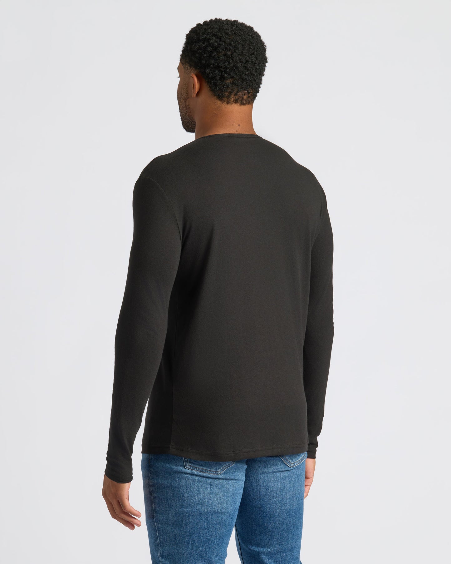 All Black Classic Henley 3-Pack