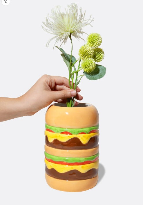 Double Cheeseburger Vase