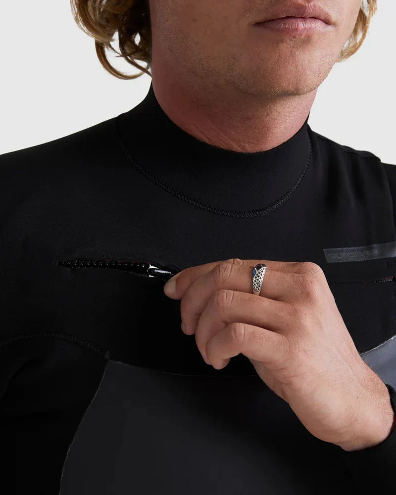 3/2 Marathon Sessions Chest Zip Fullsuit - Black