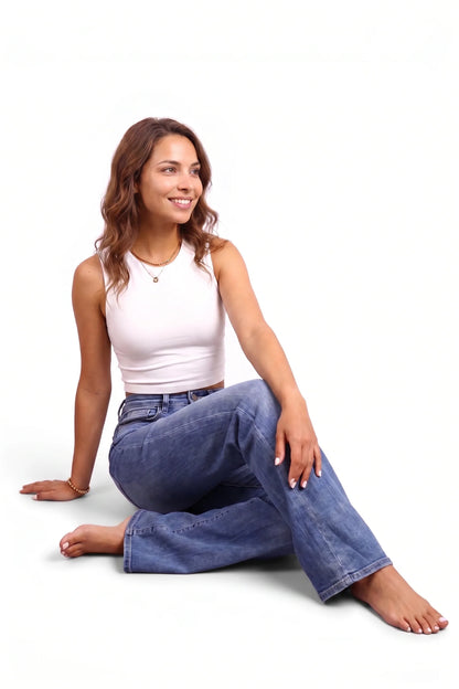 The Brynn High-Rise Tummy Control Flare Leg Jeans