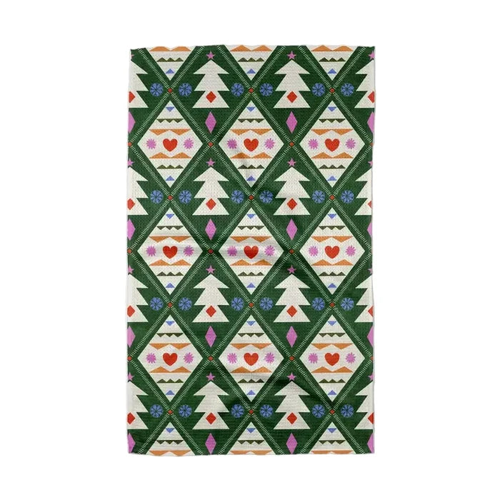 Geometry Holiday Tea Towels