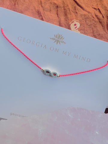 Georgia on my Mind - Infinity String Bracelet