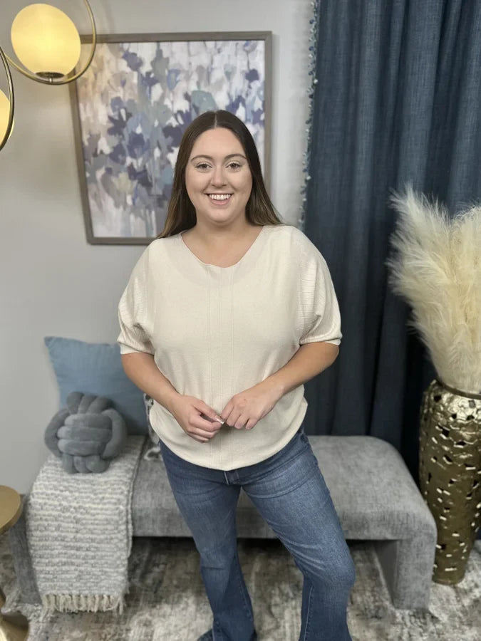 Love to See You Shine Women's Cozy Ribbed Hi-Lo Top