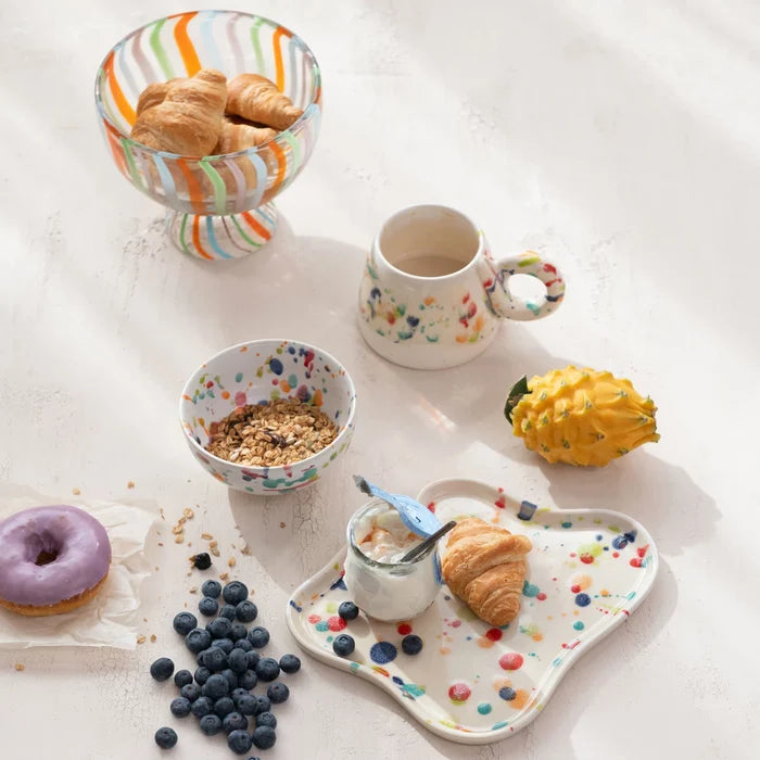Handmade Speckled Stoneware Dishware