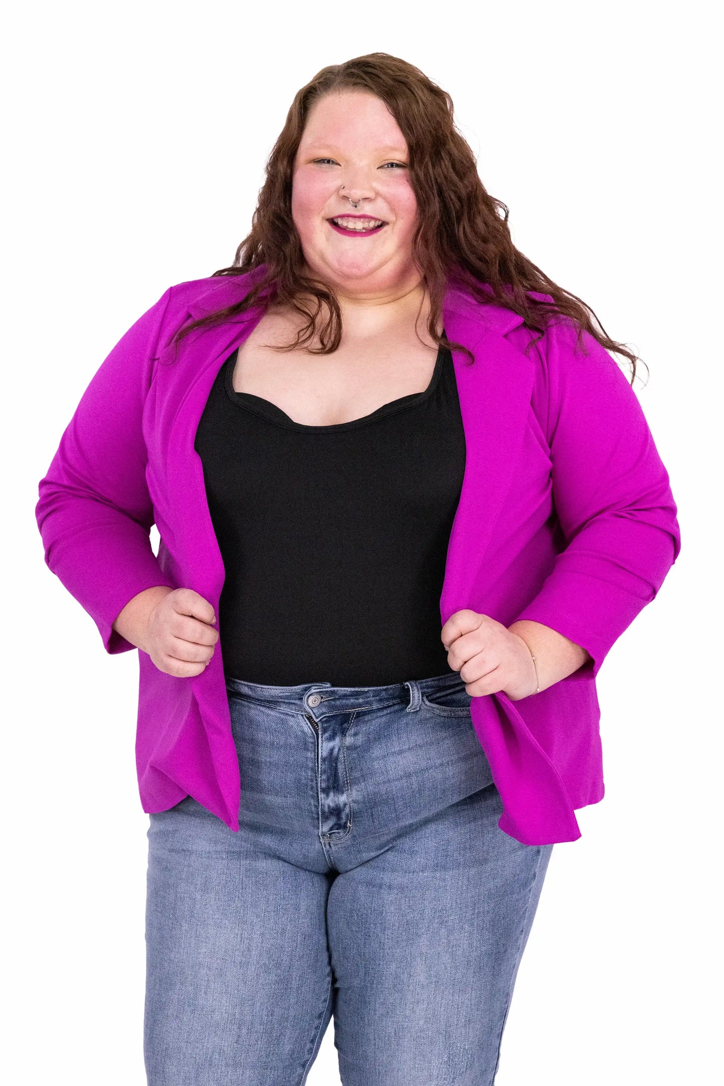 Rise to the Challenge Women's 3/4 Length Ruched Sleeve Blazer