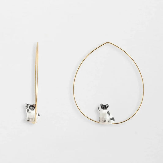 Nach French Bulldog Earrings