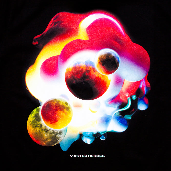 Orbital 002 Front Print - Tshirt - Black