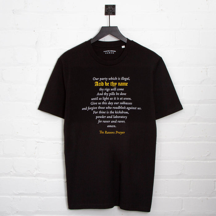 RNW Prayer Front Print - Tshirt - Black