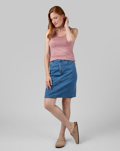 WOMEN'S STRETCH COMFORT JEAN SKIRT