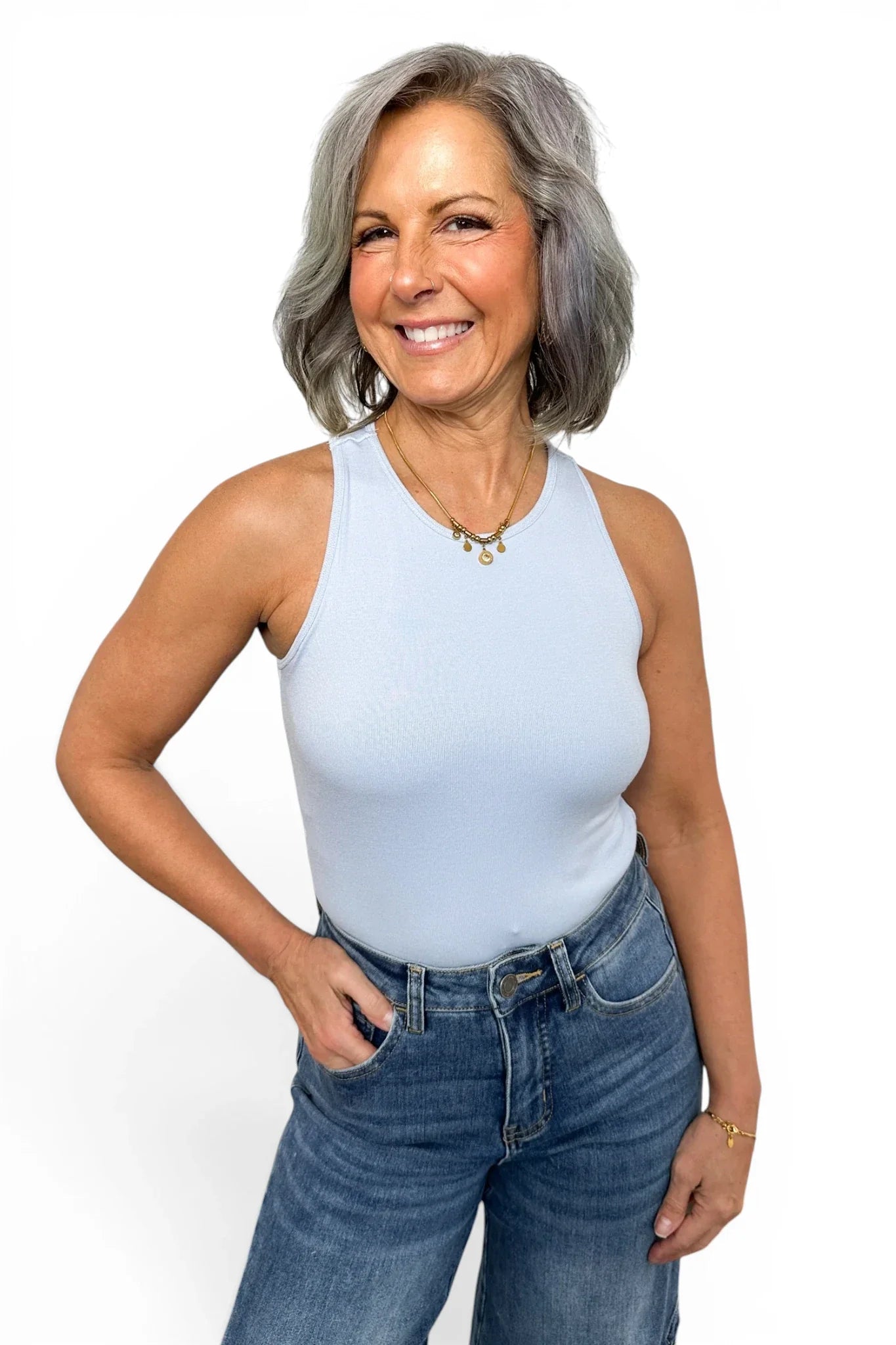 ALB Custom Women's Layering Built in Bra Tank Top