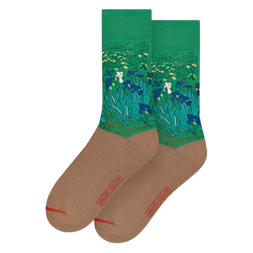 Van Gogh Green Irises Socks