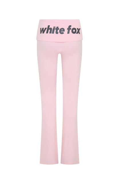 From The Archives Gigi Fold Over Flare Pants Pink