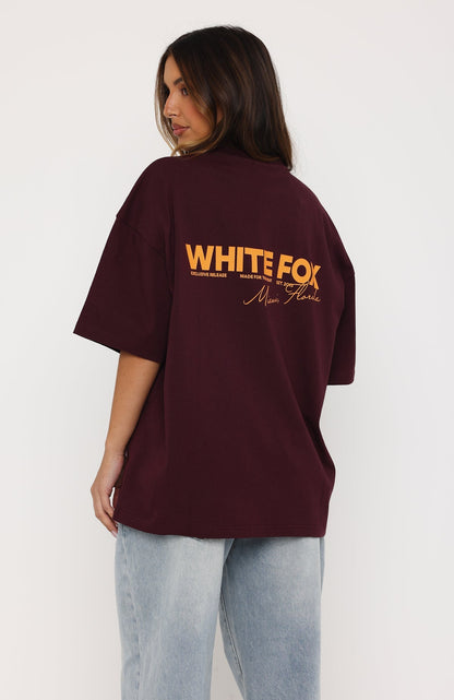 Give It Time Oversized Tee Plum