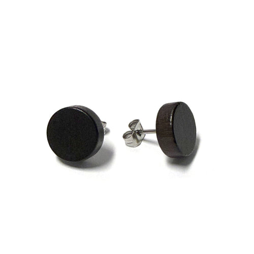 Wood Stud Earrings